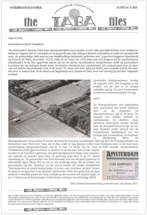 Taba files nummer 0, Adje Gerritse en Jim Grigoleit